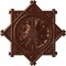 Ekena Millwork Antilles Ceiling Medallion (Fits Canopies up to 6"), Hand-Painted Copper Penny, 38 1/4"OD x 1 1/2"P CM38ANCPS - alternate 1